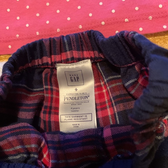 Baby Gap Pendelton Size 4 Toddler Girl Pyjama Set - Picture 3 of 3